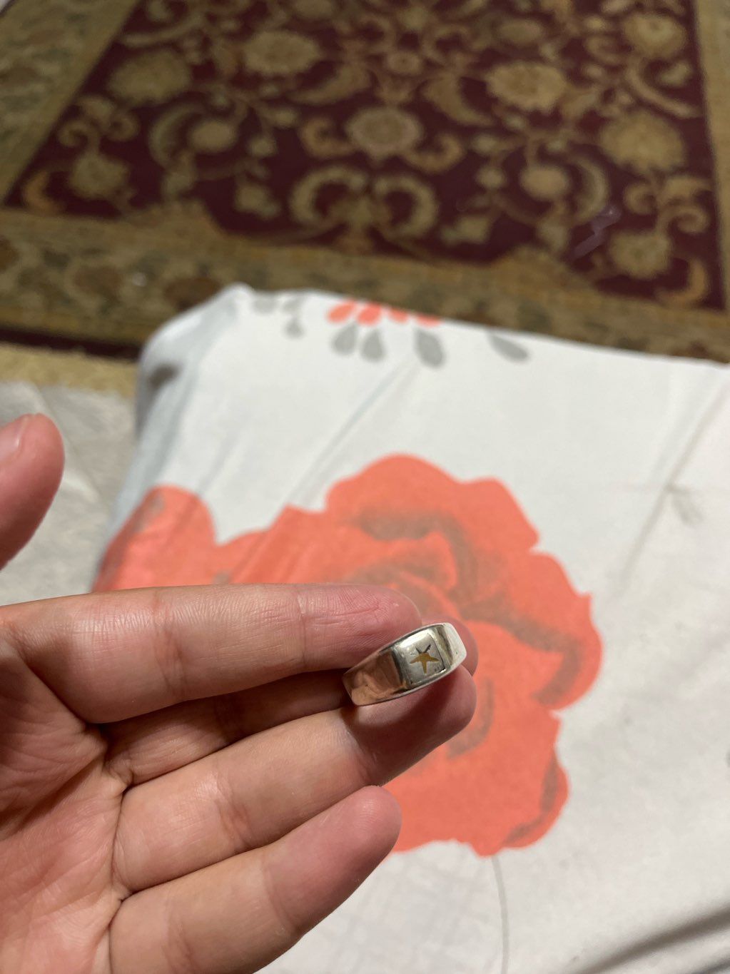 Italian silver ring