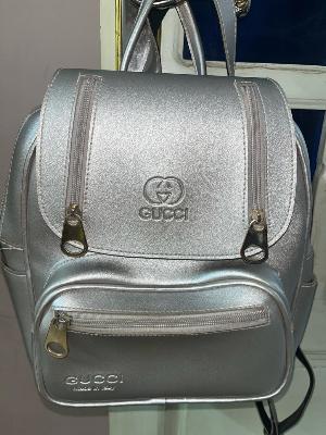 Silver backbag