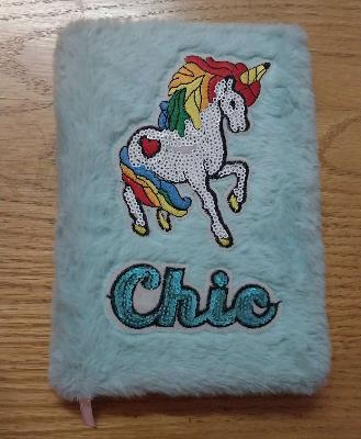 fluffy Notebook unicorn