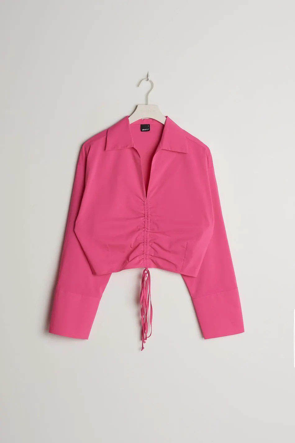 Cropped Fuschia Chemise