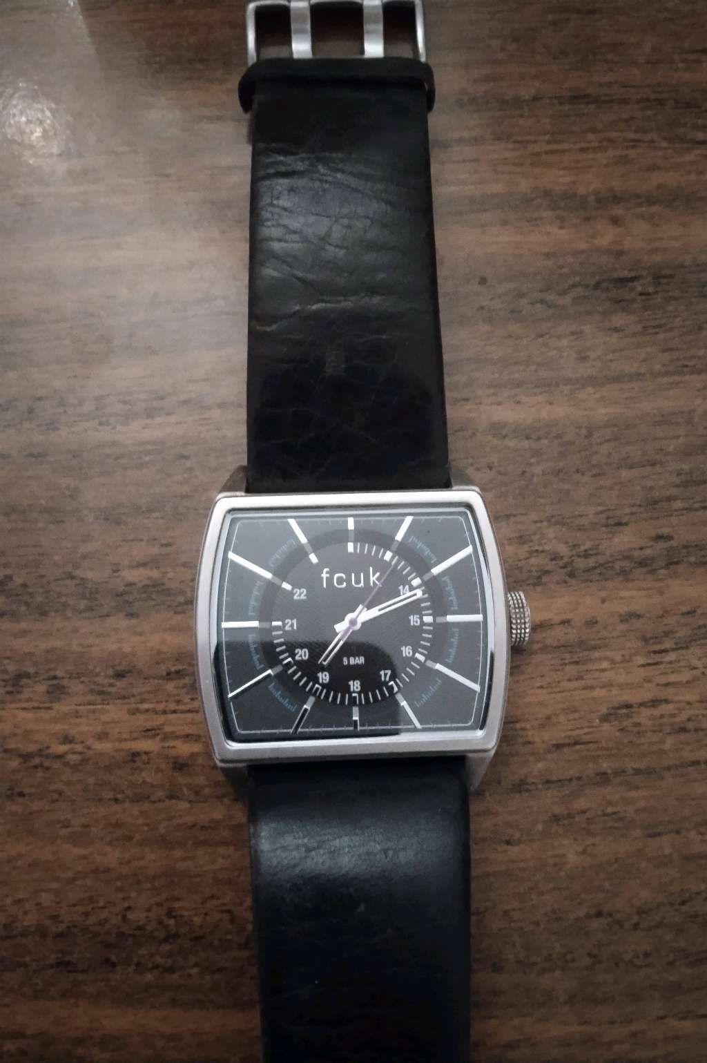 Leather watch