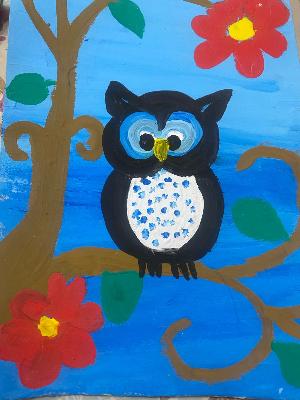 hand painted drawing