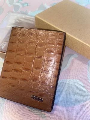 Brown leather wallet