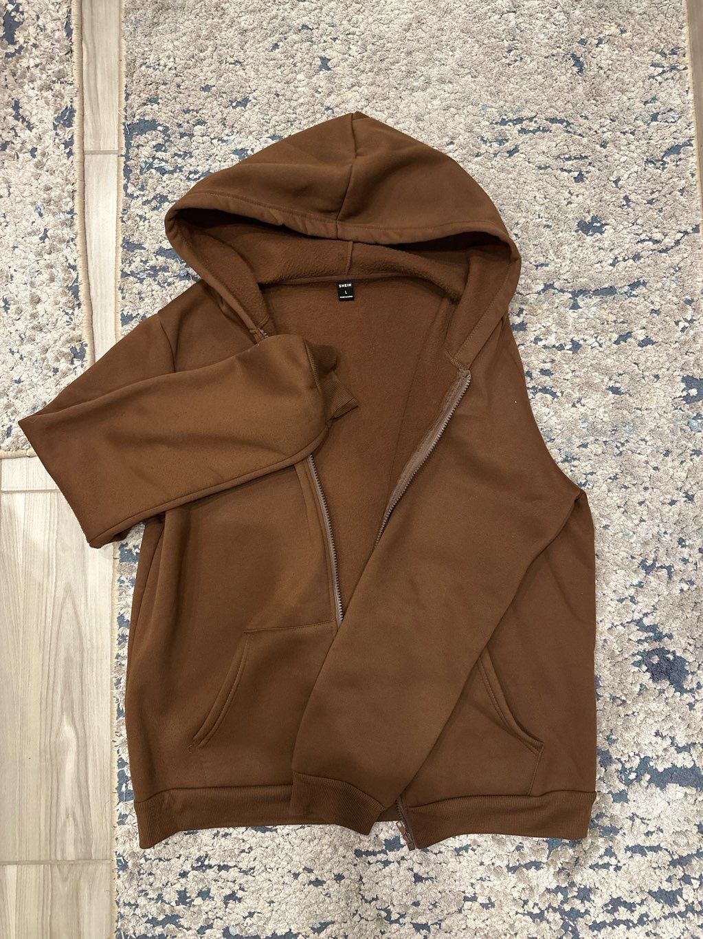 Shein brown zipup
