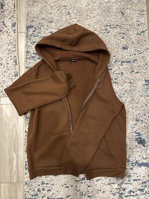 Shein brown zipup