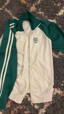 green white vintage jacket