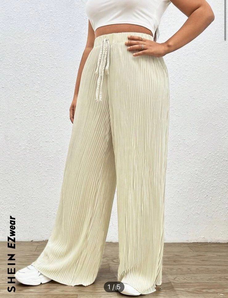 White Shein trousers