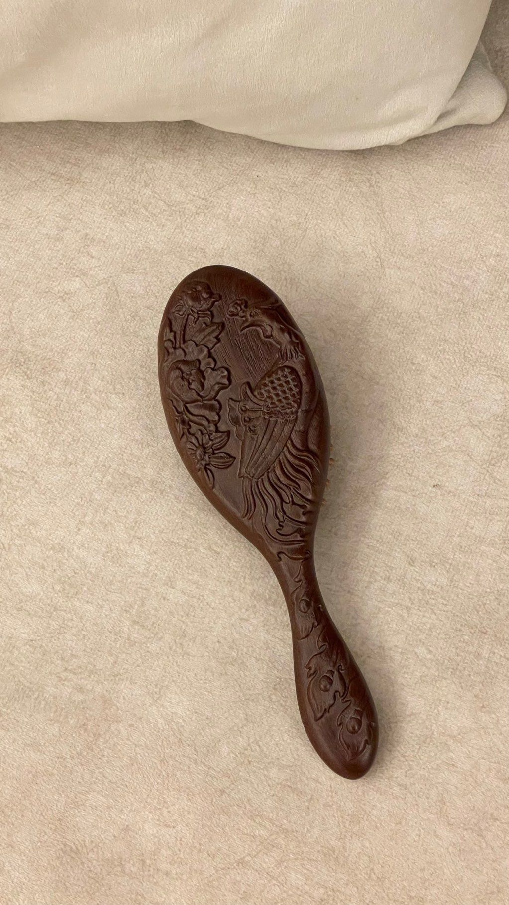 Shein wooden hair brush