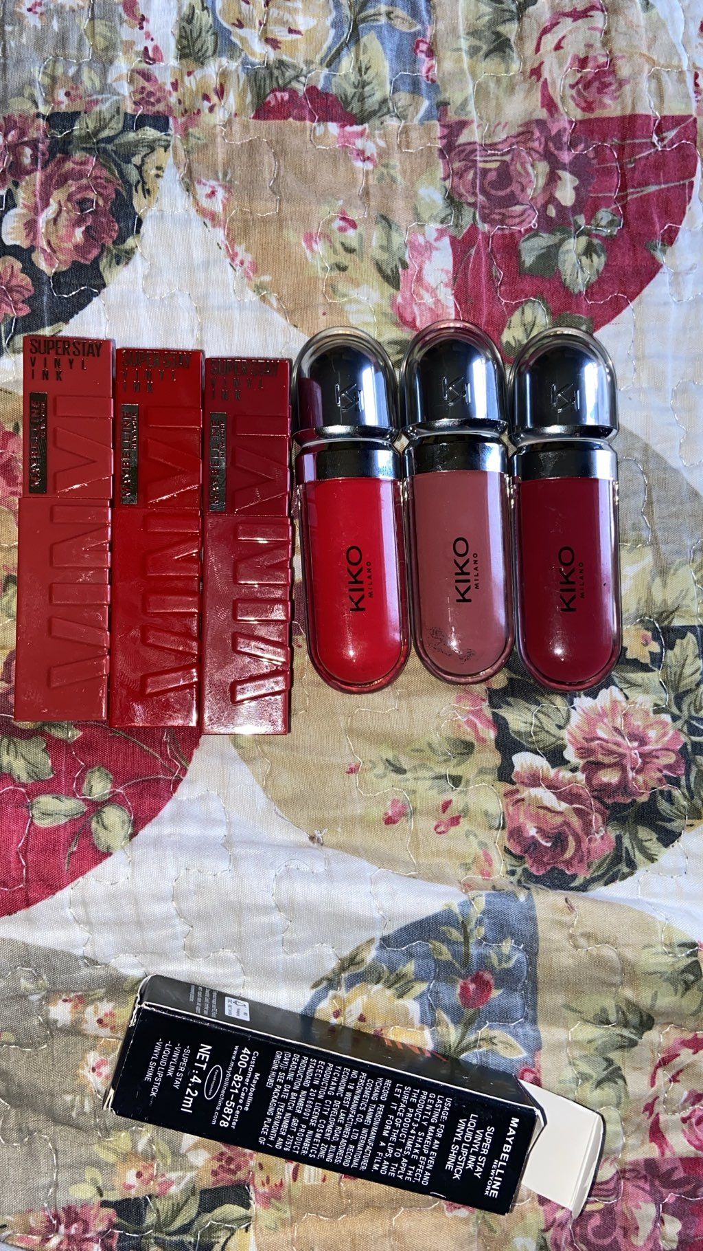 lip gloss kiko and maybeline
