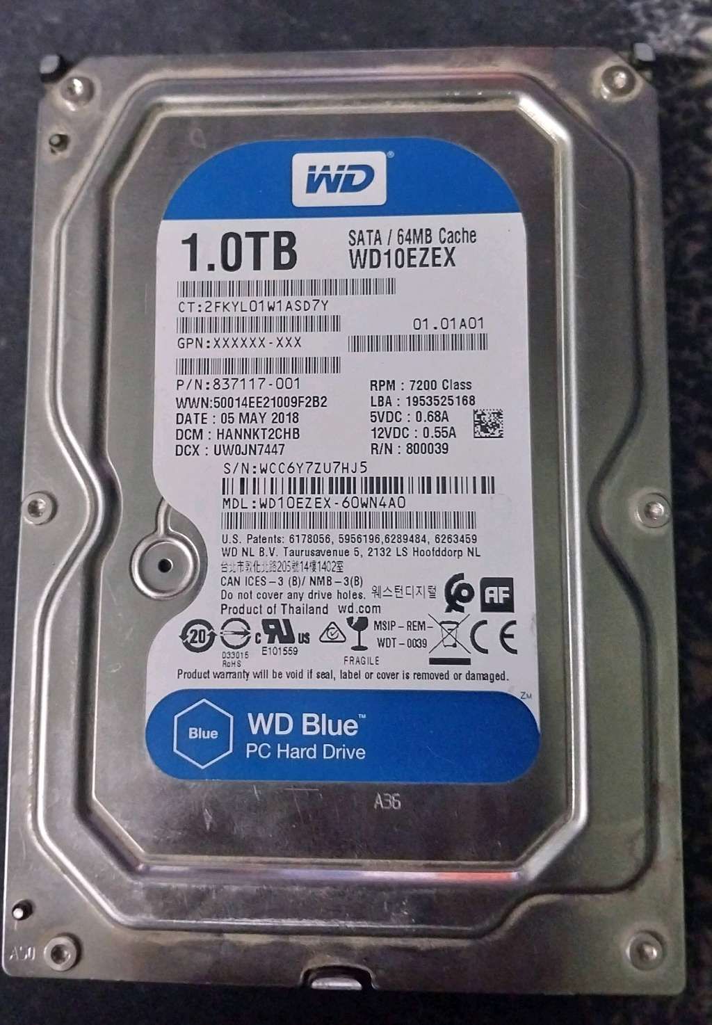 Pc internal hard drive