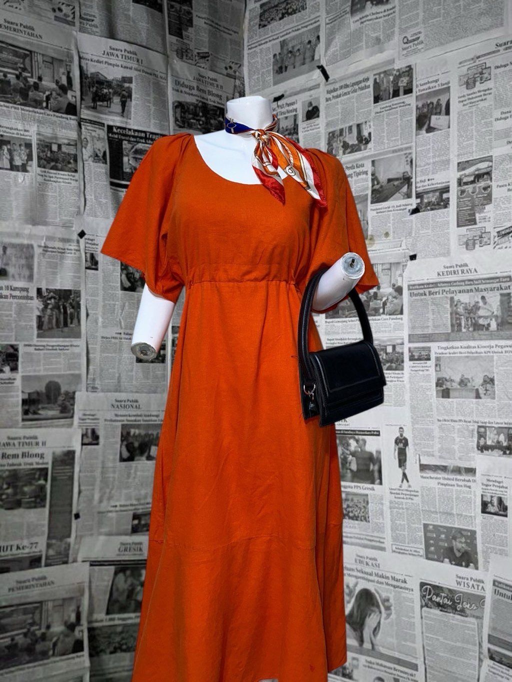 ✨ Bright Orange Dress
