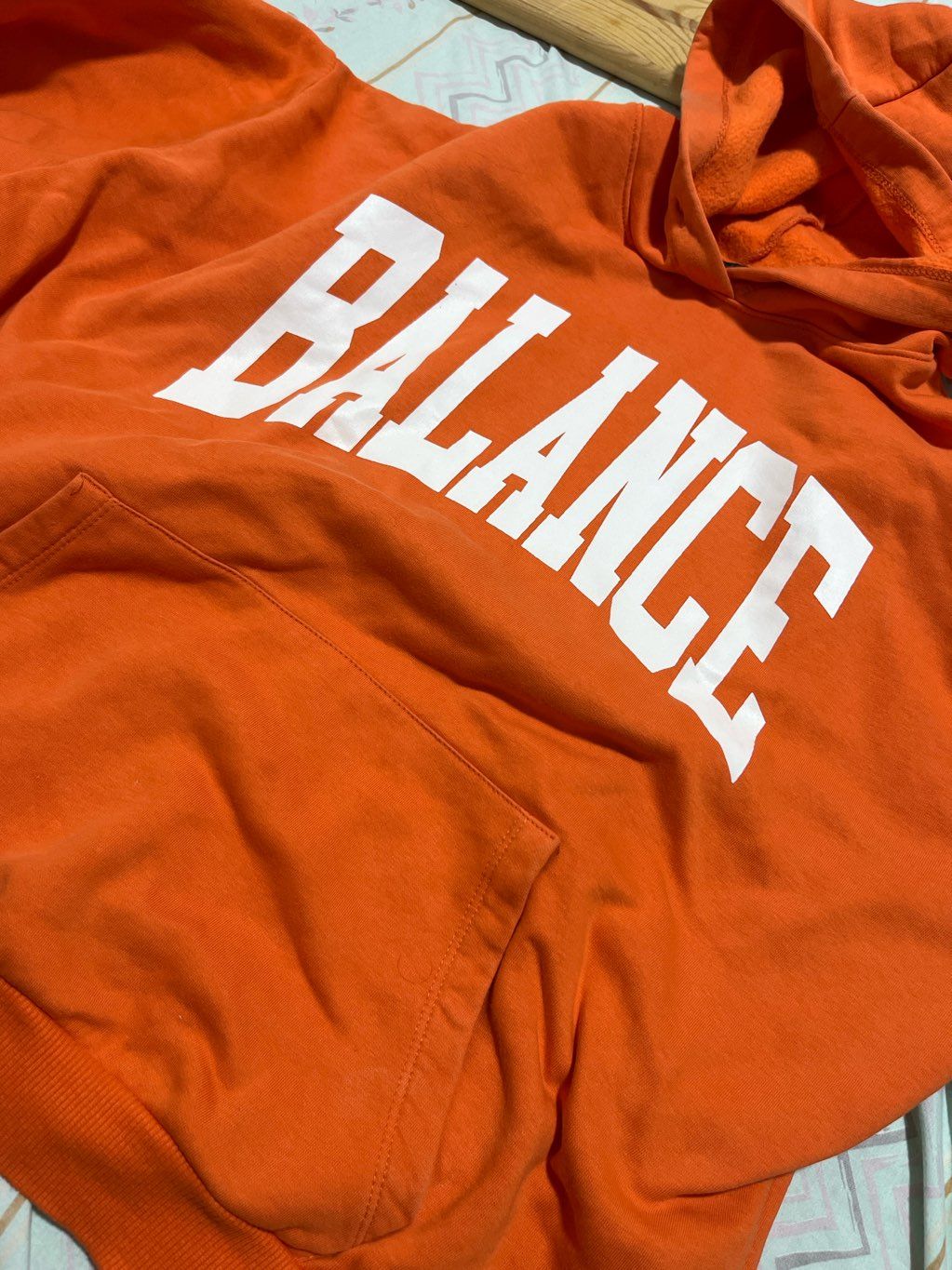 orange hoodie
