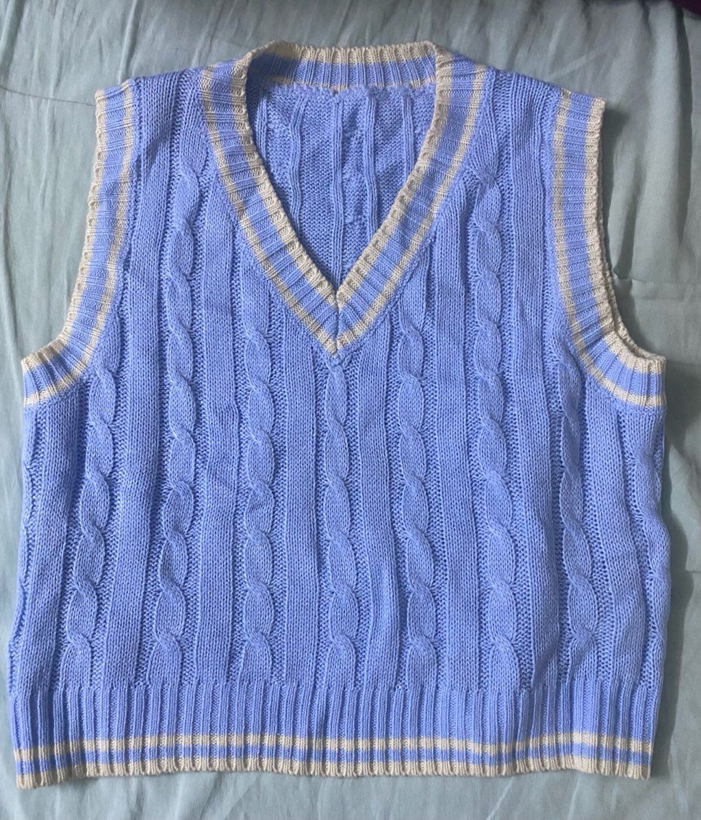 baby blue vest