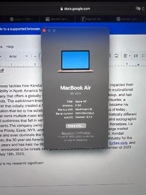 Macbook air late 2020 M1
