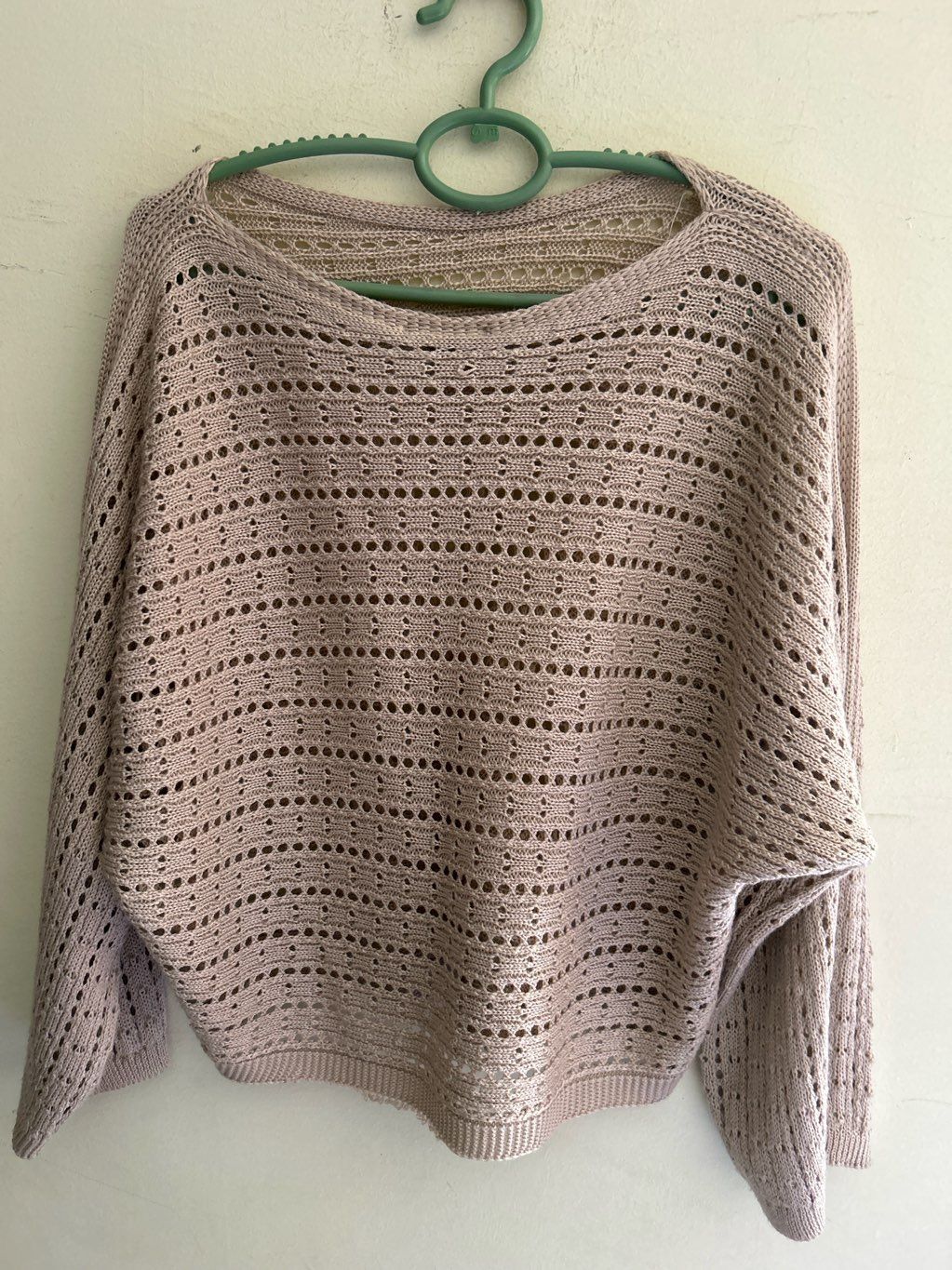 oversized mesh top