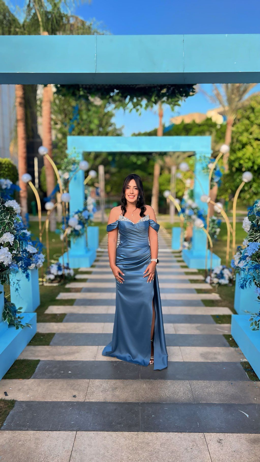 Blue Bridesmaid Dress – M/L, W