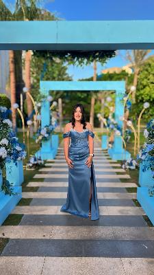 Blue Bridesmaid Dress – M/L, W