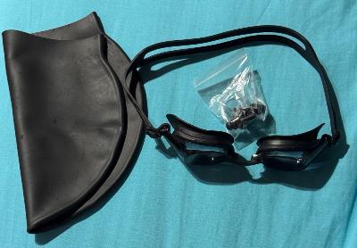 swimming goggles + head cap