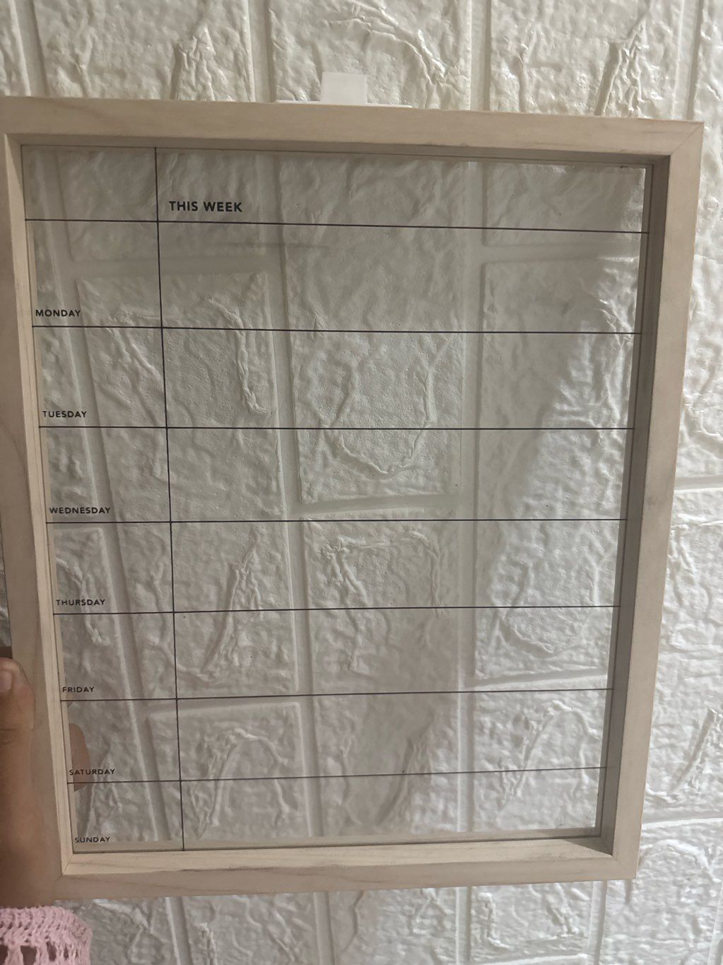 glass weekly to do list