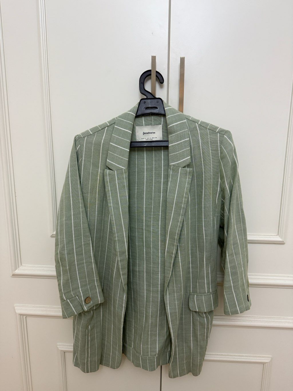 green Stradivarius blazer