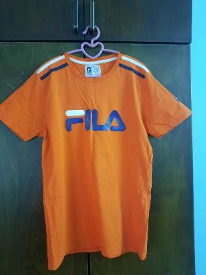 unisex orange fila t.shirt