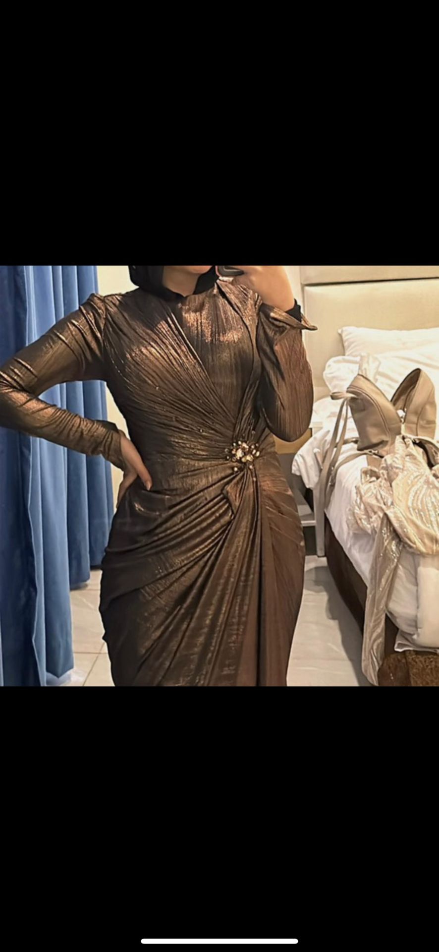 brown dress from (safa ghaly )