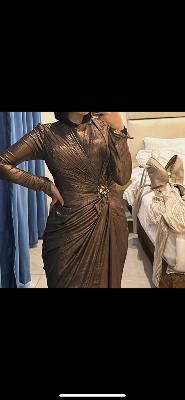 brown dress from (safa ghaly )