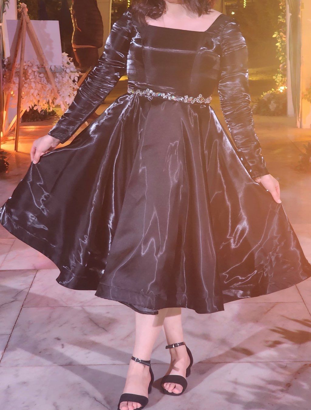 black dress