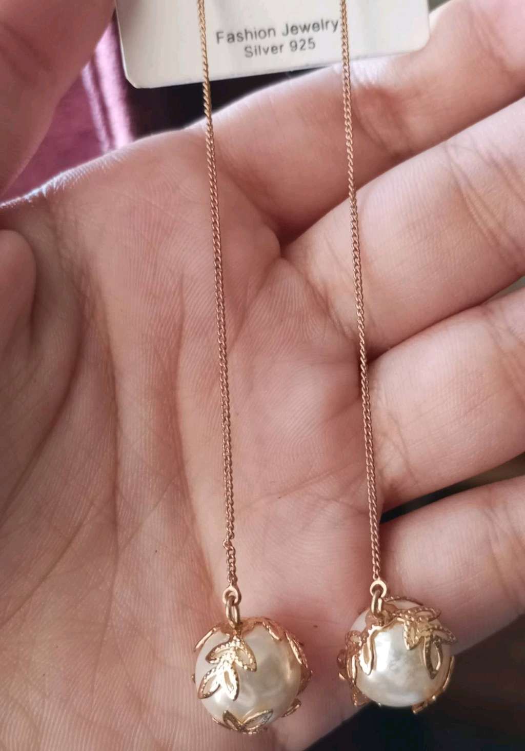 Gold earrings
