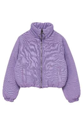 Lavender puffer jacket