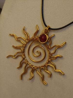 sun necklace