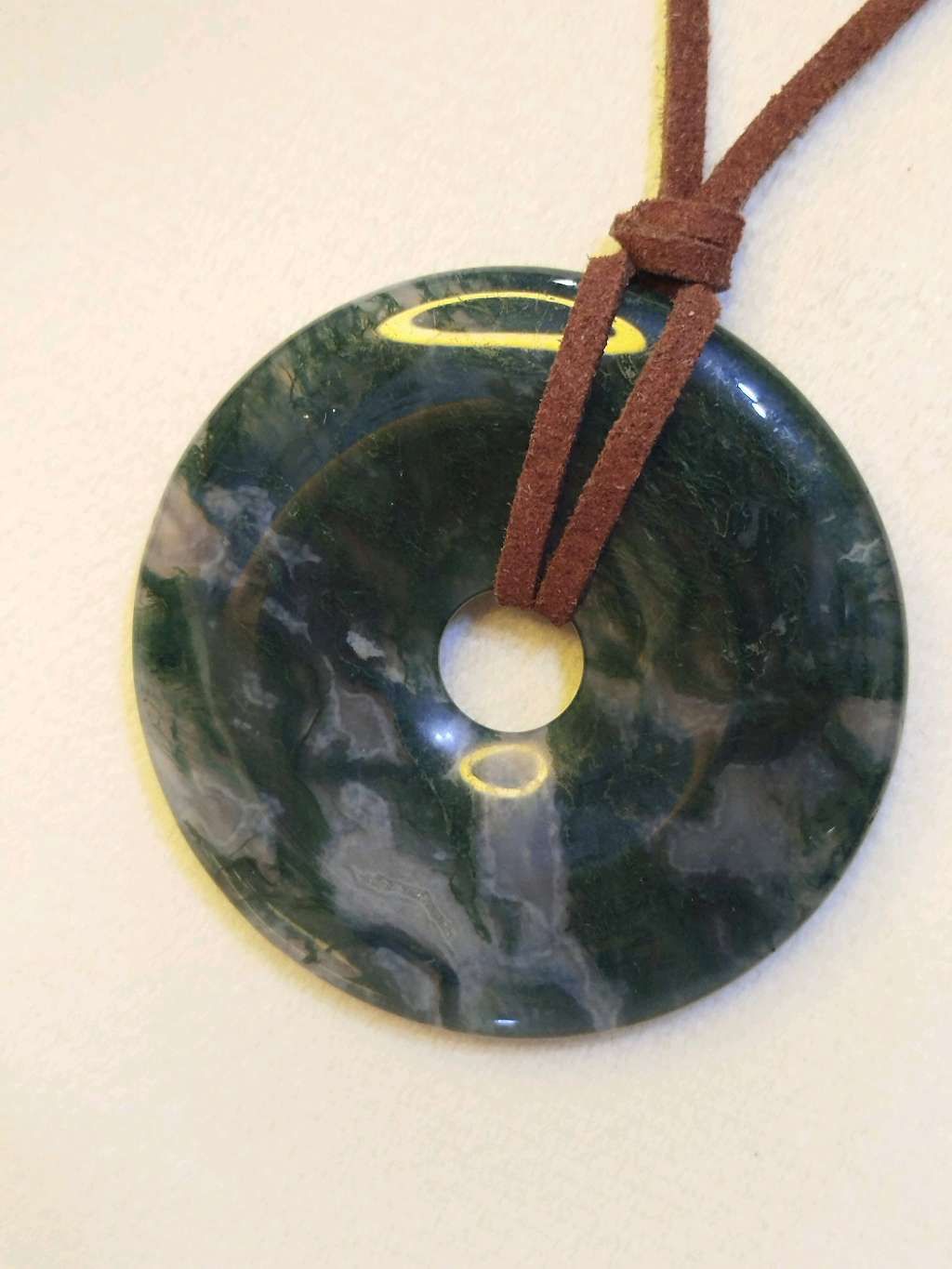 moss agate necklace
