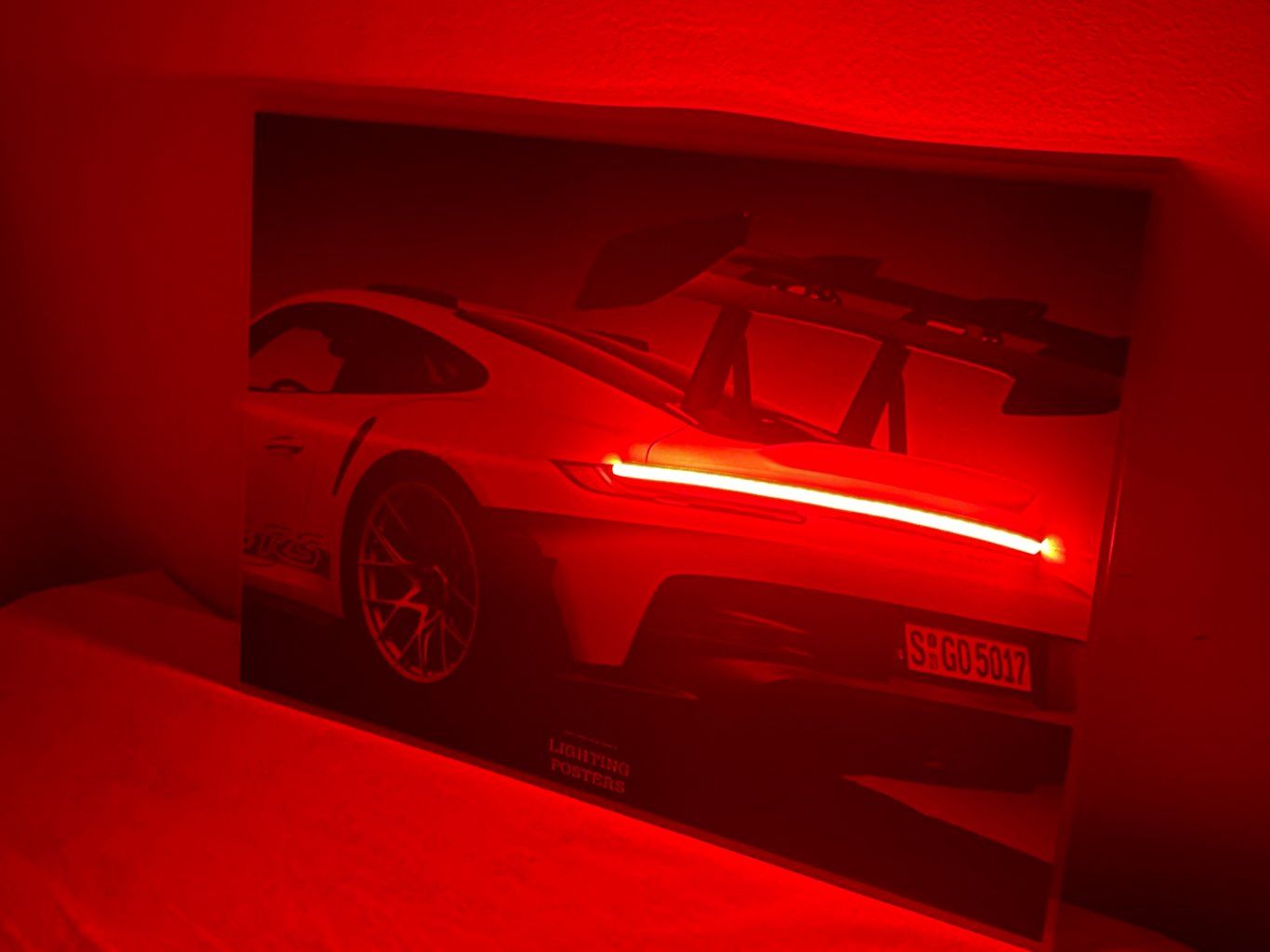 Neon GT3 RS Wall frame