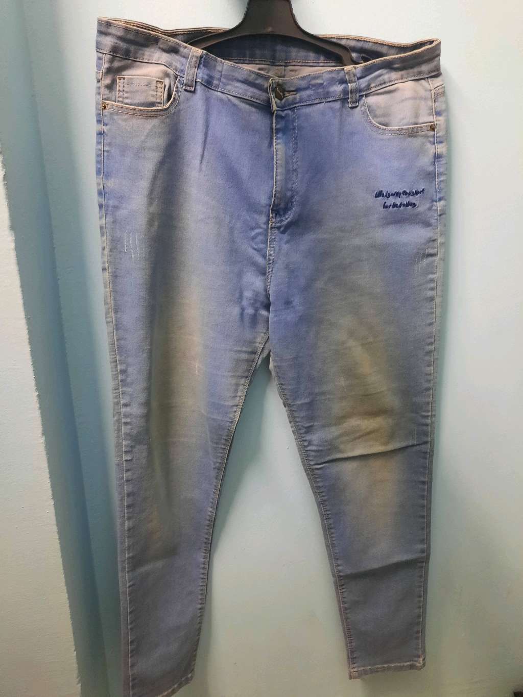 skinny light blue