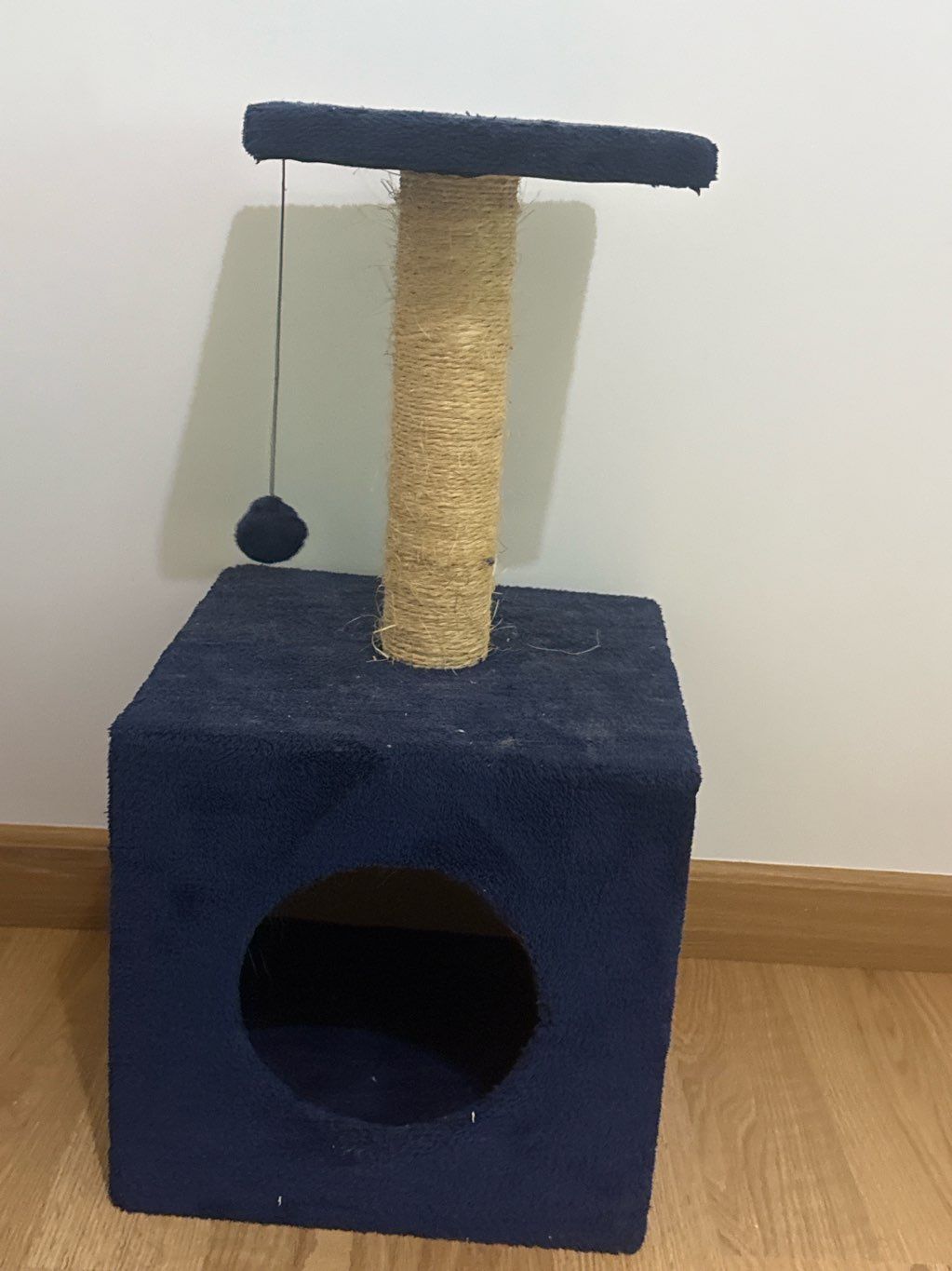 cat home and scratcher