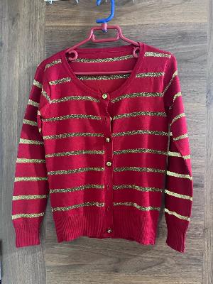 lightweight red & gold jacket