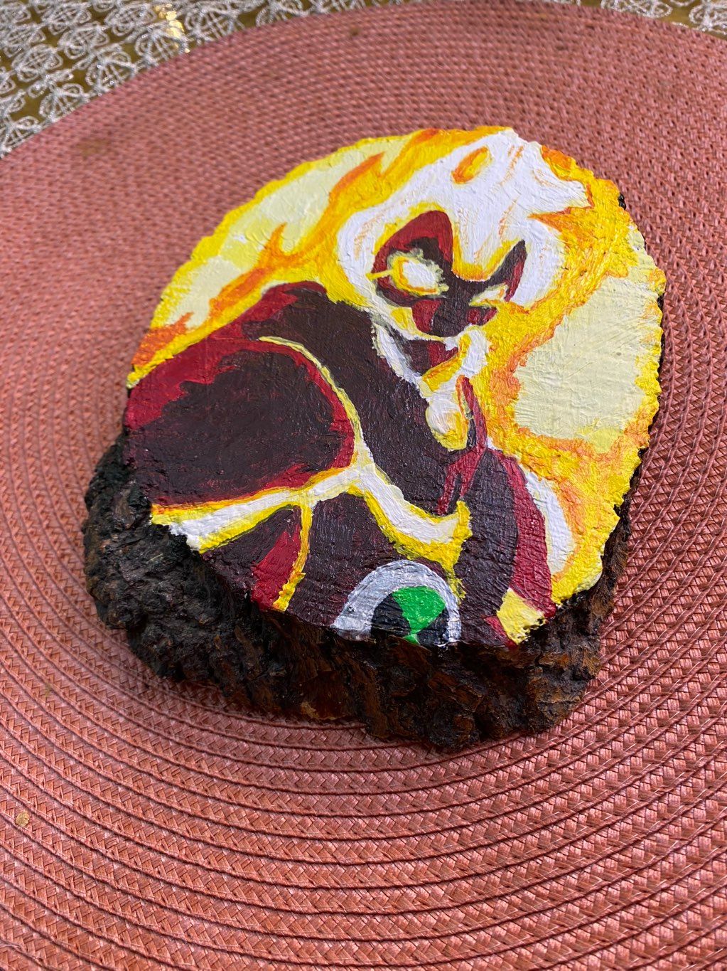 Heatblast painting.