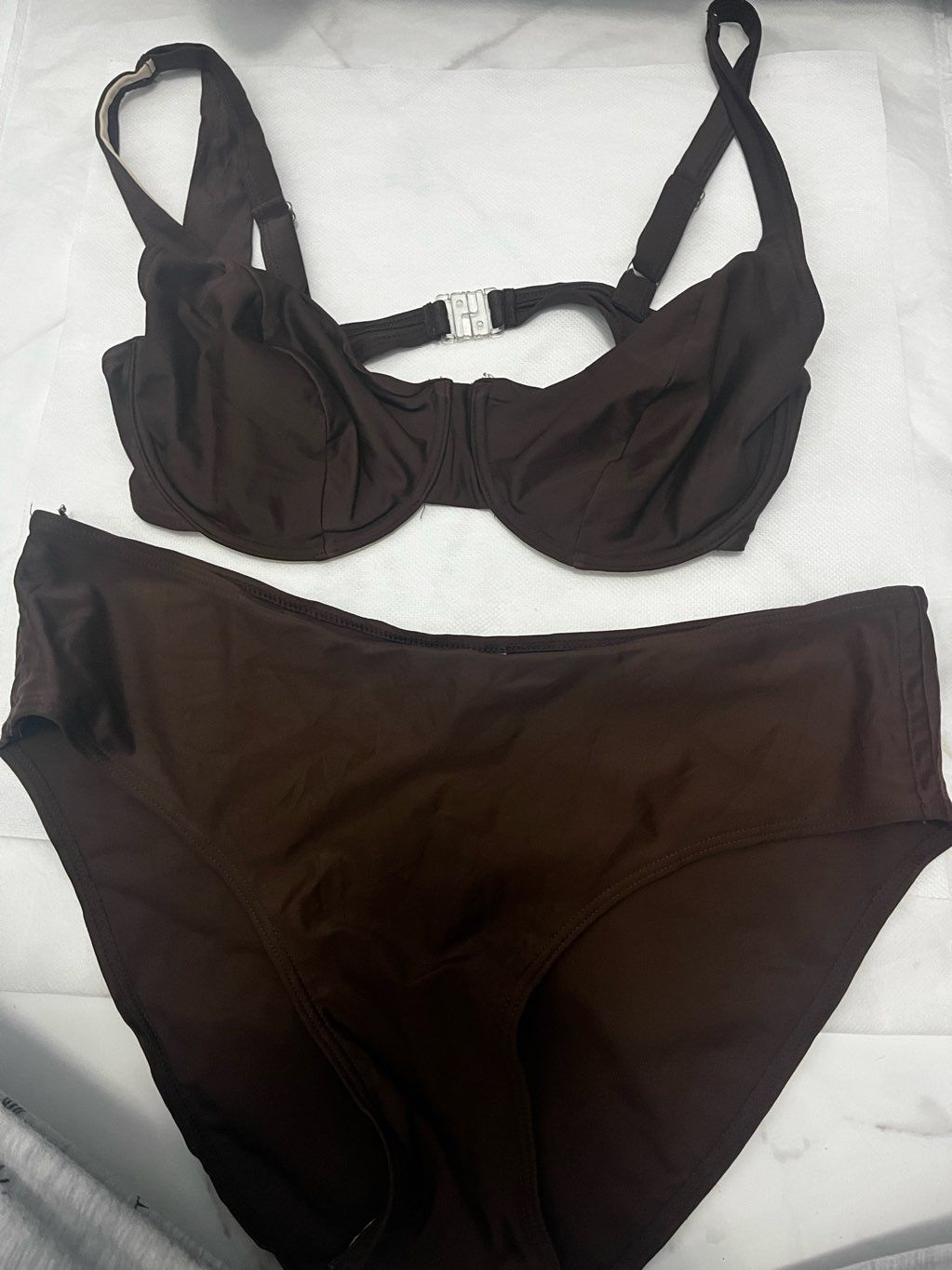 bkini 2 piece brown color