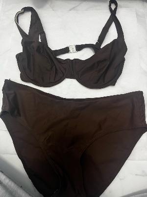 bkini 2 piece brown color