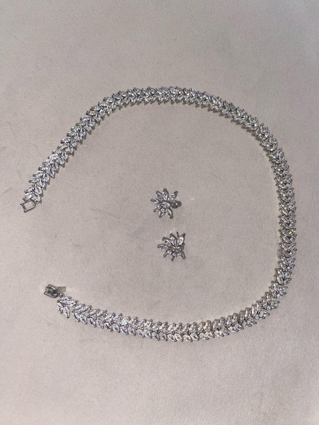 leaf silver coated set