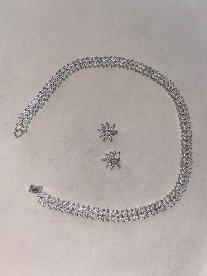 leaf silver coated set
