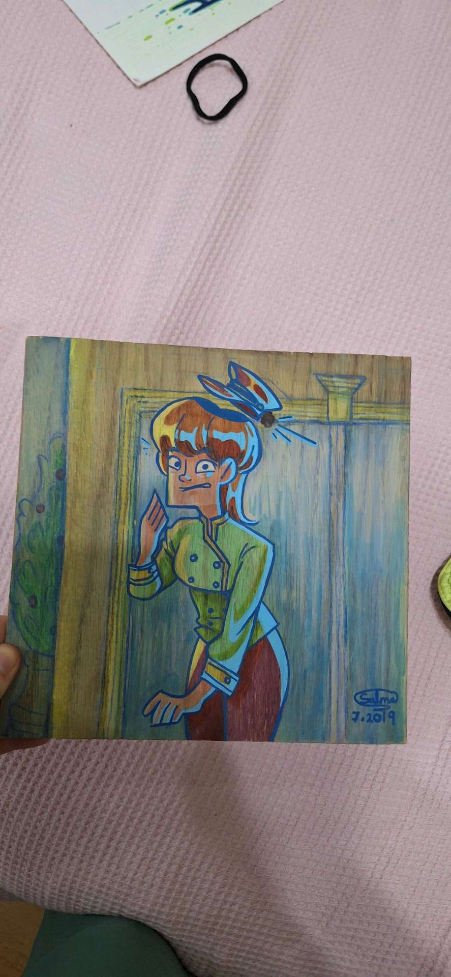 on-wood traditional drawing