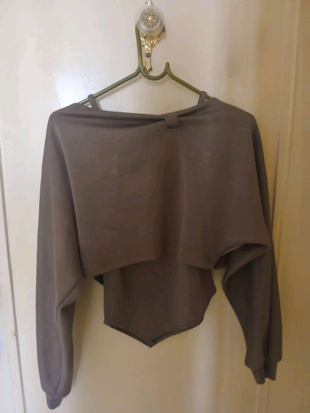 brown two-piece top
