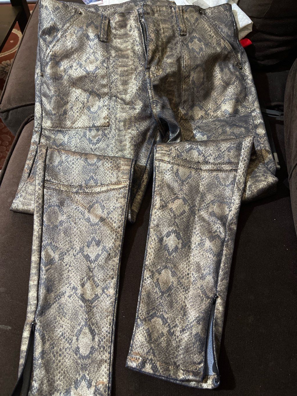 shimmery jeans