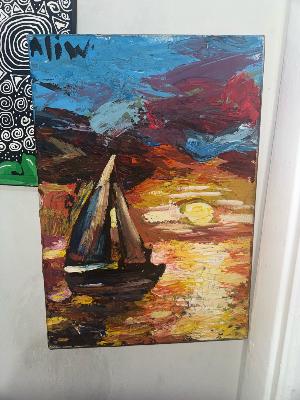 ship panting with oil