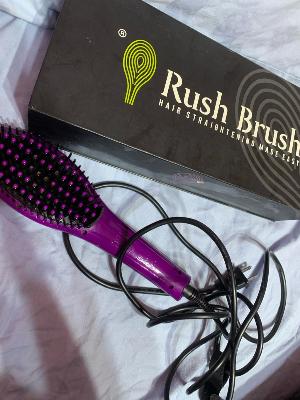 Rush brush hair straightener