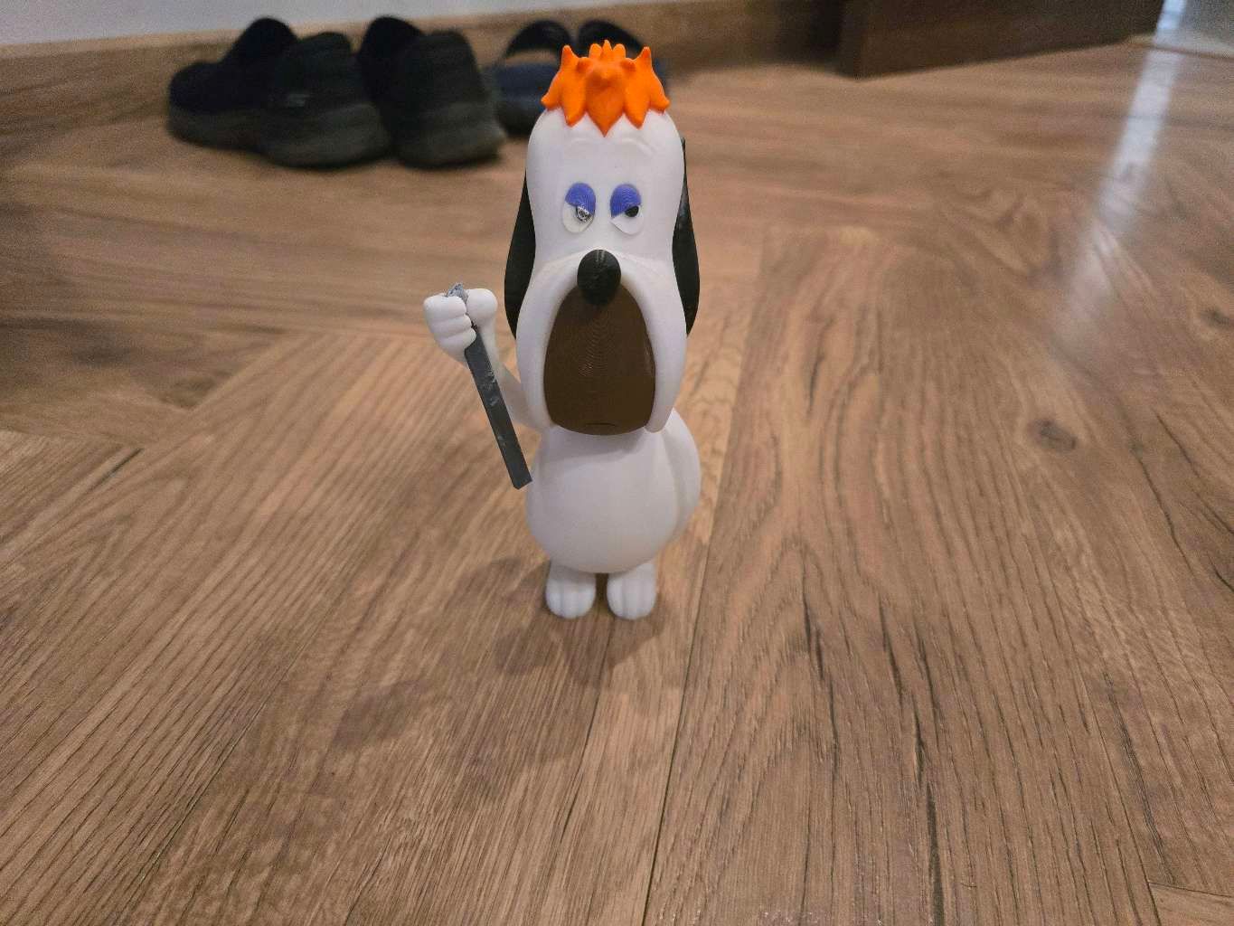 Droopy dog statue