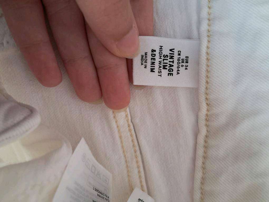 H&M White pants