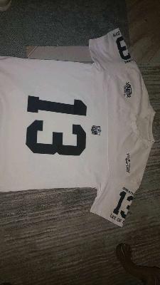 white jersey tee