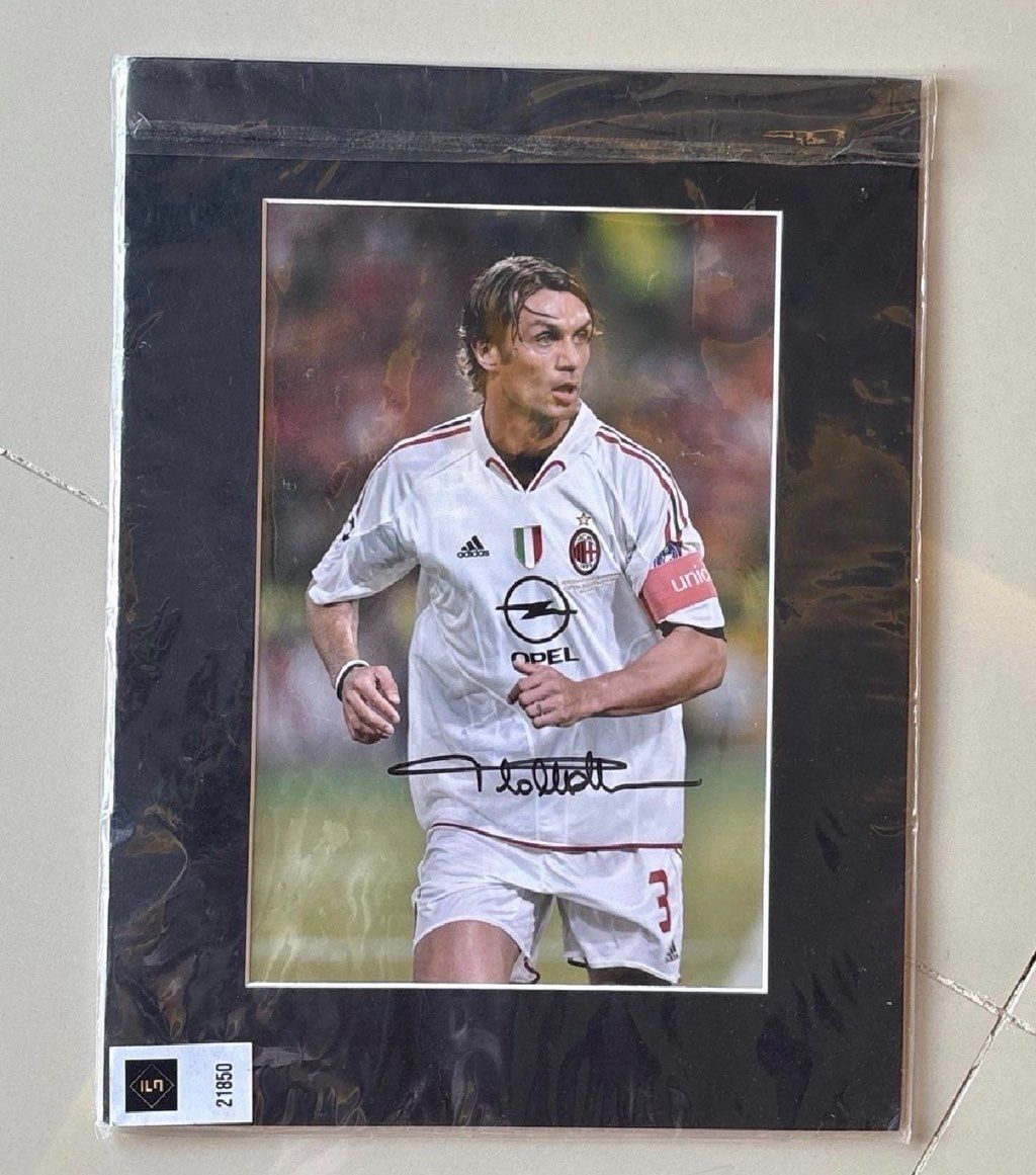 hand-signed poster by maldini